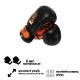 Рукавички боксерські дитячі CORE BO-8543-6-ORANGE 6 унцій чорно-помаранчевий