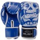 Рукавички боксерські FLEX Zelart SKULL BO-5493-12-BLUE 12 унцій синій
