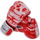 Рукавички боксерські FLEX Zelart SKULL BO-5493-8-RED 8 унцій червоний