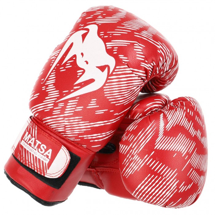 Рукавички боксерські MATSA  MA-0033-14-RED 14 унцій червоний