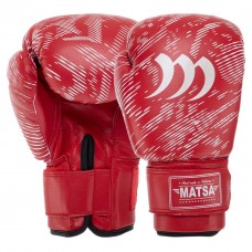 Рукавички боксерські MATSA MA-7762-RED 12 унцій червоний