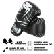 Рукавички боксерські MATSA ЮНИОР MA-0033-12-BLACK 12 унцій чорний