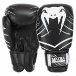 Рукавички боксерські MATSA ЮНИОР MA-0033-12-BLACK 12 унцій чорний