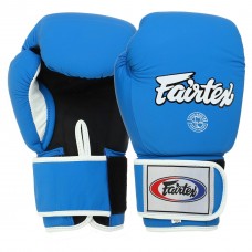 Рукавички боксерські шкіряні FARTEX F-8577-12-BLUE MATT 12 унцій чорно-синій