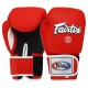 Перчатки боксерские кожаные FARTEX F-8577-12-RED MATT 12 унций черно-красный