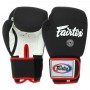 Рукавички боксерські шкіряні FARTEX F-8577-12-WHITE MATT 12 унцій чорно-білий