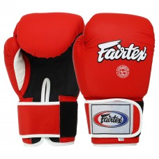 Рукавички боксерські шкіряні FARTEX F-8577-14-RED MATT 14 унцій чорно-червоний