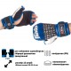Рукавички для змішаних єдиноборств ММА FARTEX 0273-12-BLUE 12 унцій синьо-сірий