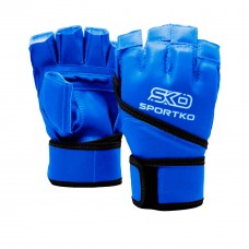 Рукавички з відкритими пальцями SPORTKO PD-4-M-BLUE M синій