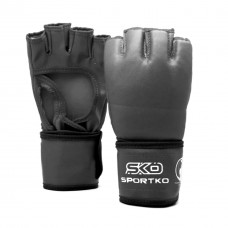 Рукавички з відкритими пальцями  Тхеквондо SPORTKO PD-6-L-BLACK L чорний