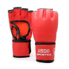 Рукавички з відкритими пальцями  Тхеквондо SPORTKO PD-6-L-RED L червоний