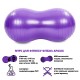 Мяч для фитнеса фитбол Арахис гладкий ABS технология SP-Sport FI-7135-VIOLET 90см фиолетовый