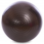 М'яч для фітнесу фітбол гладкий Zelart FI-1980-65-BLACK 65см чорний