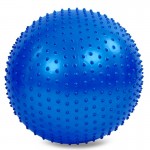М'яч для фітнесу фітбол масажний Zelart FI-1986-55-BLUE 55см синій
