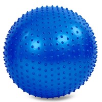 Мяч для фитнеса фитбол массажный Zelart FI-1986-55-BLUE 55см синий