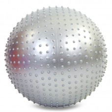 М'яч для фітнесу фітбол масажний Zelart FI-1986-55-GRAY 55см сірий