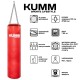 Мішок боксерський з кріпленням ланцюгами TitanFlex PVC 110х28см Kumm червоного кольору вага 25кг