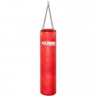 Мешок боксерский с креплением цепи красный TitanFlex PVC 110х28см Kumm SF0000010306