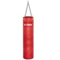 Мешок боксерский с креплением цепи красный TitanFlex PVC 130х32см Kumm SF0000010429