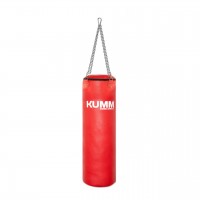 Мешок боксерский с креплением цепи красный TitanFlex PVC 90х28см Kumm SF0000010276