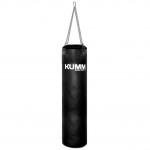 Мішок боксерський з кріпленням ланцюгами чорний TitanFlex PVC 110х28см Kumm SF0000010696