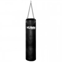 Мешок боксерский с креплением цепи черный TitanFlex PVC 110х28см Kumm SF0000010696