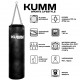 Мішок боксерський з кріпленням ланцюгами TitanFlex PVC 110х32см Kumm чорного кольору вага 40кг