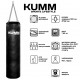 Мішок боксерський з кріпленням ланцюгами TitanFlex PVC 130х32см Kumm чорного кольору вага 45кг