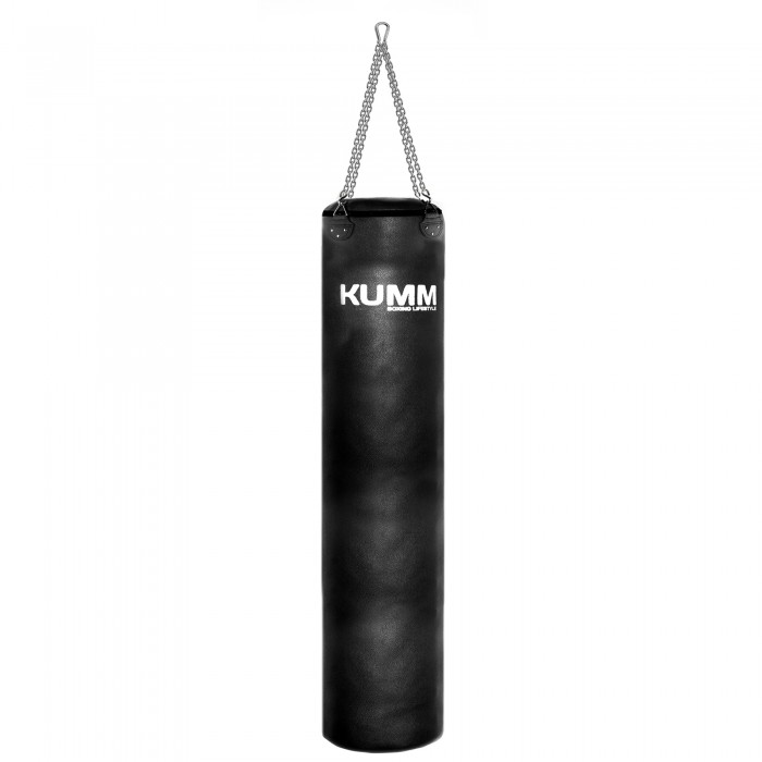 Мешок боксерский с креплением цепи TitanFlex PVC 150х32см Kumm черного цвета вес 50кг
