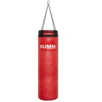 Мешок боксерский с стальным кольцом с креплением цепи красный TitanFlex PVC 110х32см Kumm SF0000009836