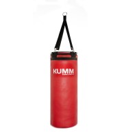 Мешок боксерский с стальным кольцом с текстильным креплением красный TitanFlex PVC 90х32см Kumm SF0000009850
