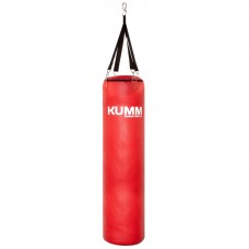 Мішок боксерський з текстильним кріпленням червоний TitanFlex PVC 110х28см Kumm SF0000010313