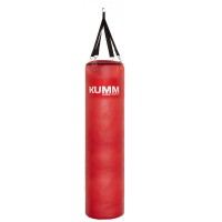 Мішок боксерський з текстильним кріпленням червоний TitanFlex PVC 130х32см Kumm SF0000010436
