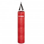 Мішок боксерський з текстильним кріпленням червоний TitanFlex PVC 150х32см Kumm SF0000010467