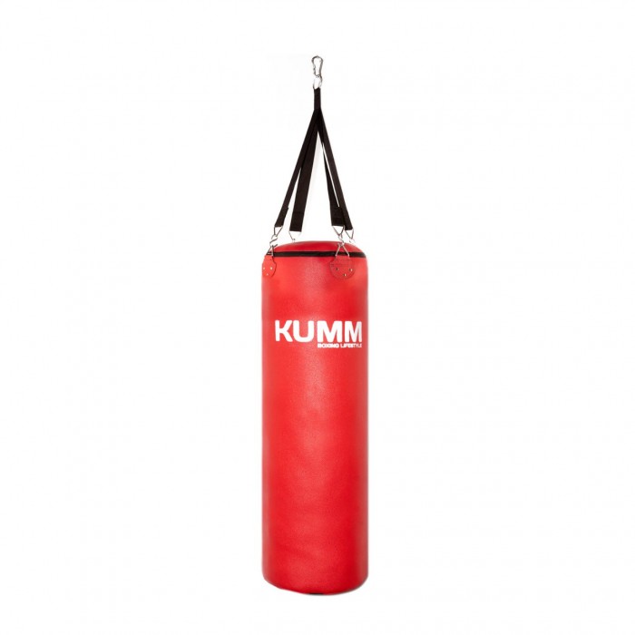 Мешок боксерский с текстильным креплением TitanFlex PVC 90х28см Kumm красного цвета вес 20кг