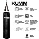Мішок боксерський з текстильним кріпленням TitanFlex PVC 110х28см Kumm чорного кольору вага 25кг
