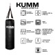 Мішок боксерський з текстильним кріпленням TitanFlex PVC 90х28см Kumm чорного кольору вага 20кг