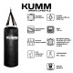 Мішок боксерський з текстильним кріпленням TitanFlex PVC 90х32см Kumm чорного кольору вага 30кг