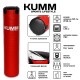 Мішок боксерський червоний PVC 120х28см Kumm червоного кольору вага 35кг