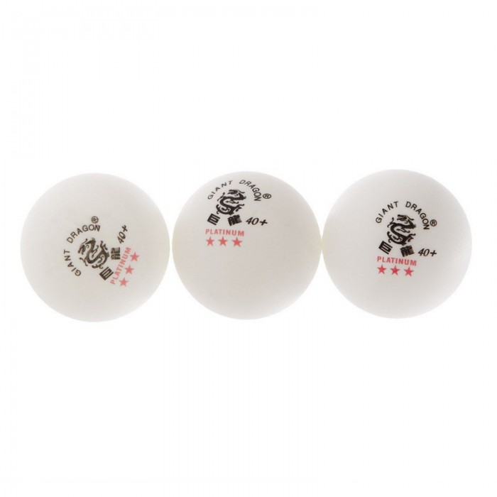 Кулькі для настільного тенісу 6 штук GIANT DRAGON PLATINUM MT-6560-WHITE