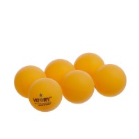 М'ячики для настільного тенісу 6 штук VITORY MT-1891-ORANGE