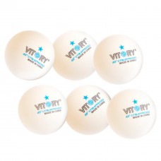 М'ячики для настільного тенісу 6 штук VITORY MT-1891-WHITE