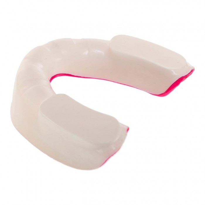 Капа боксерська однощелепна  Twins TW-006-2-WHITE-PINK біло-рожевий у футлярі 