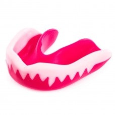 Капа боксерська однощелепна розмір S VAMPIRE SB3640018205-PINK біло-рожева