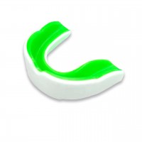 Капа для боксу однощелепна розмір S BDB-6620-S-WHITE-GREEN  біло-зелена