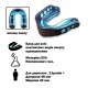 Капа для боксу однощелепна SP-Sport BO-7773-BLACK-BLUE чорно-синього кольору