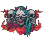 Термоналіпка Scull #1111111265 череп А4