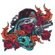 Термоналіпка Scull #1111111357 череп А4 формату на текстиль