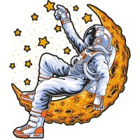 Термоналіпка Космонавт на місяці #1111112606 А6