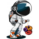 Термоналіпка Космонавт з планетами  #1111112491 А4